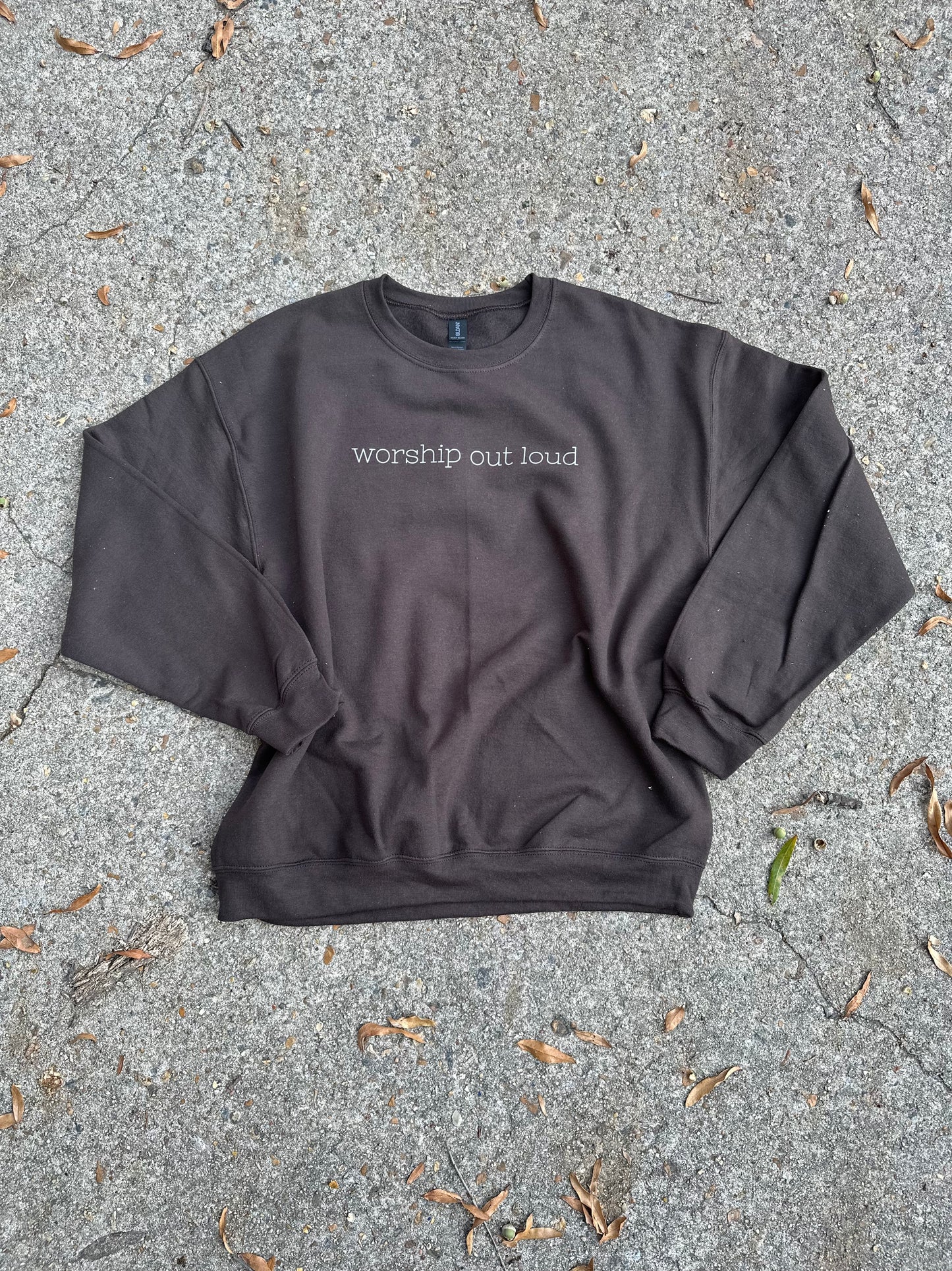 worship out loud sweatshirt