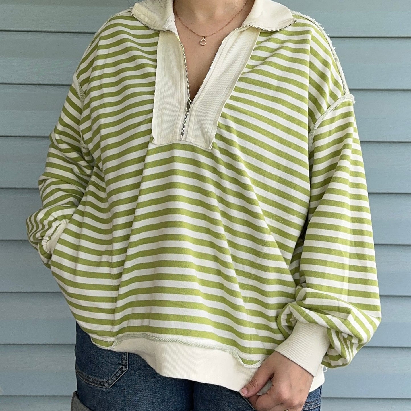 Lucky Stripe 1/4 zip