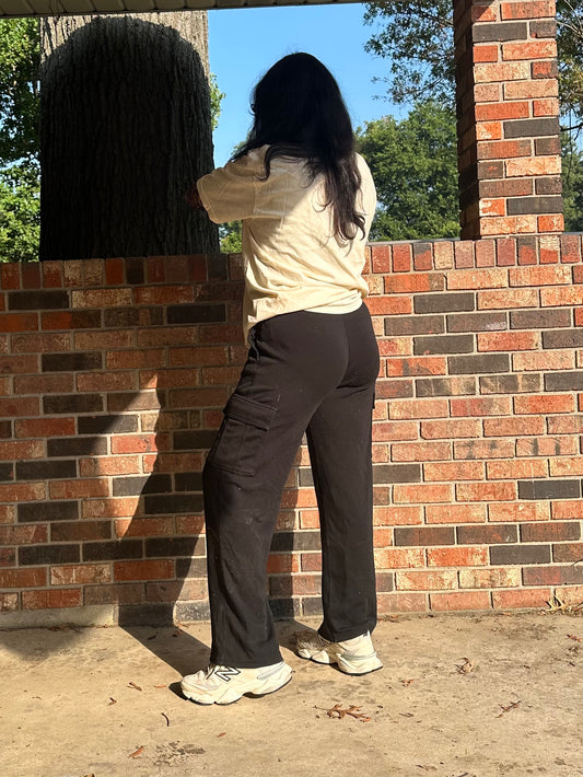 cargo sweats - black