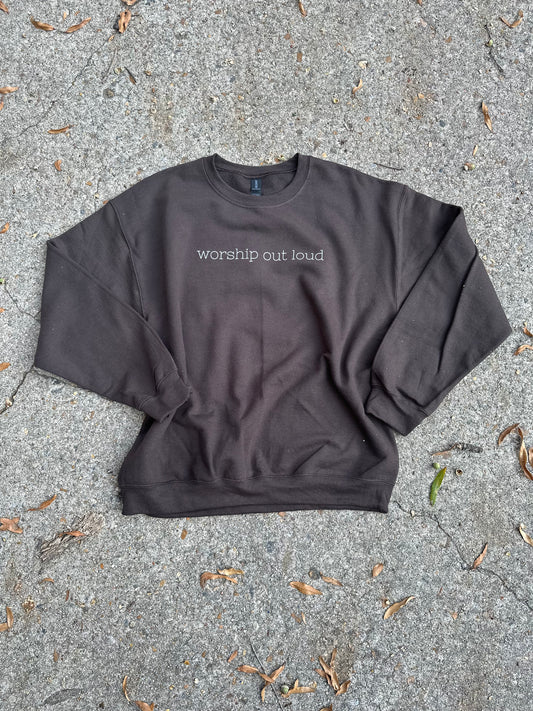 worship out loud sweatshirt