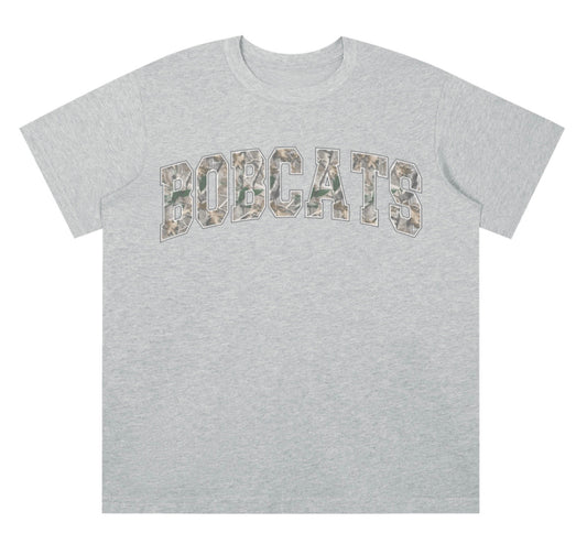 PRE ORDER - kids camo bobcats t-shirt