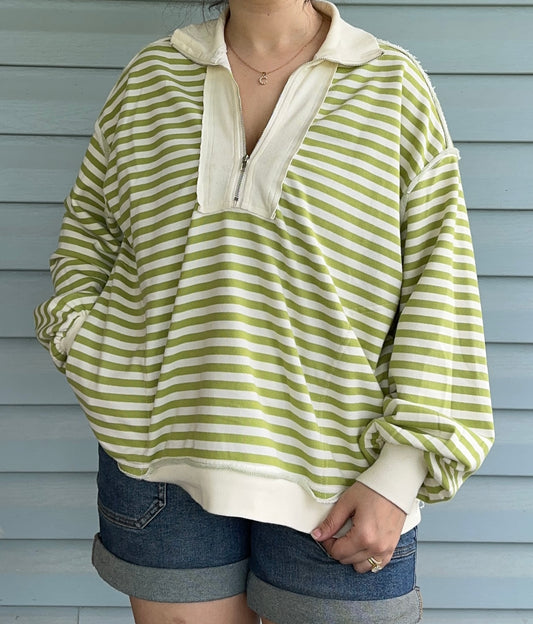 Lucky Stripe 1/4 zip