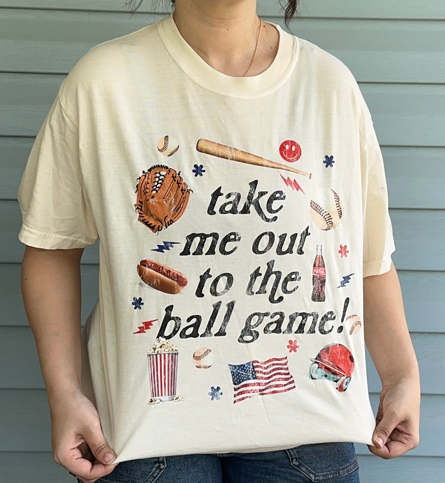 Out to the Ballgame tee