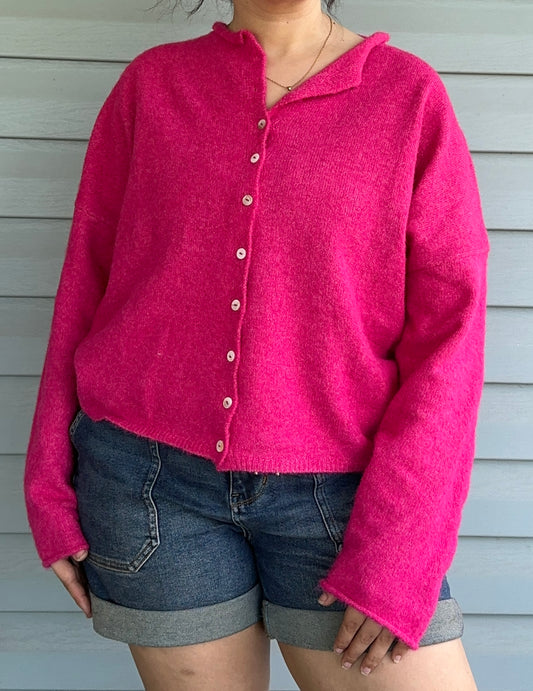 year round cardigan - pink